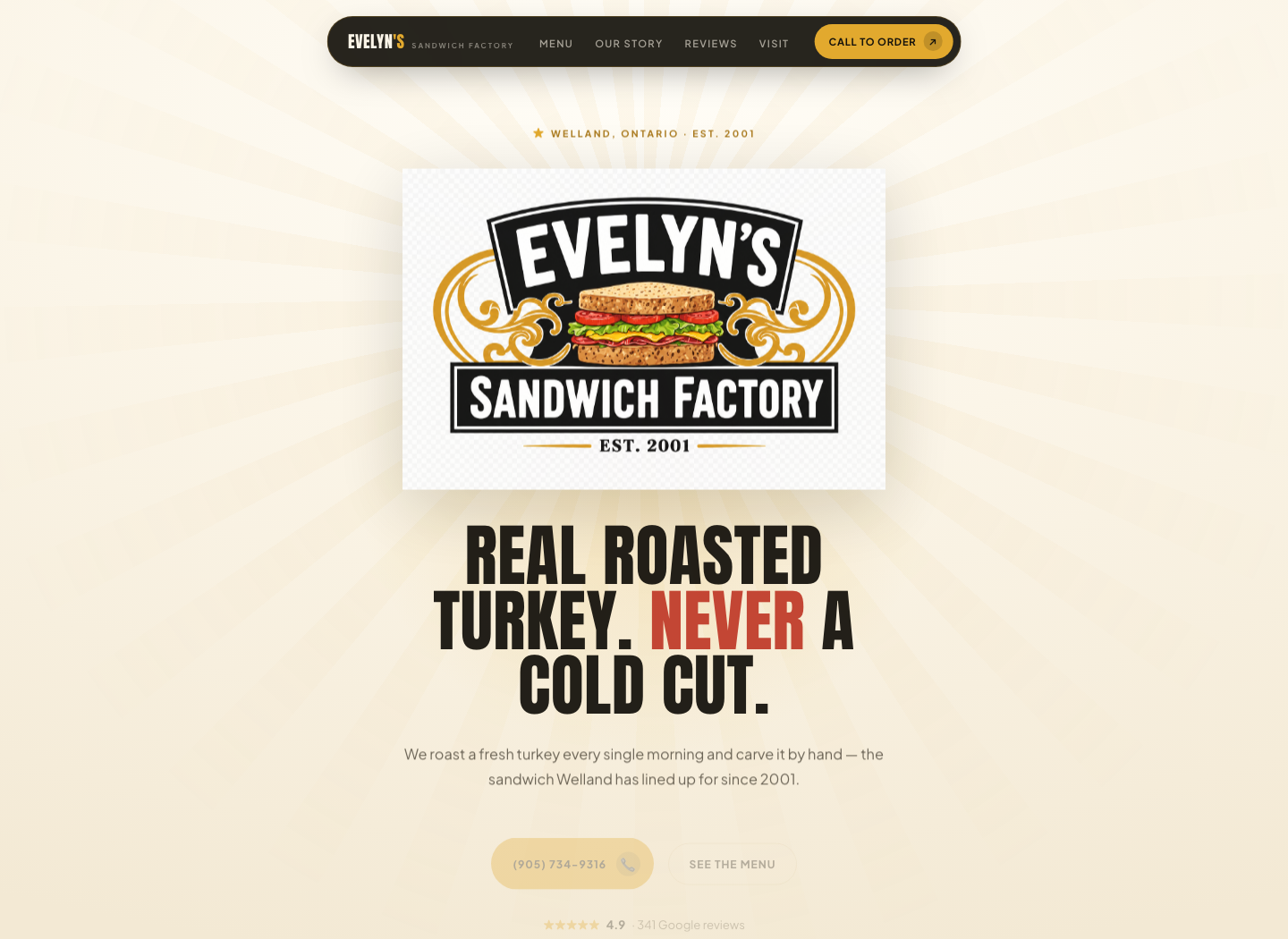 Concept build for a Welland sandwich shop